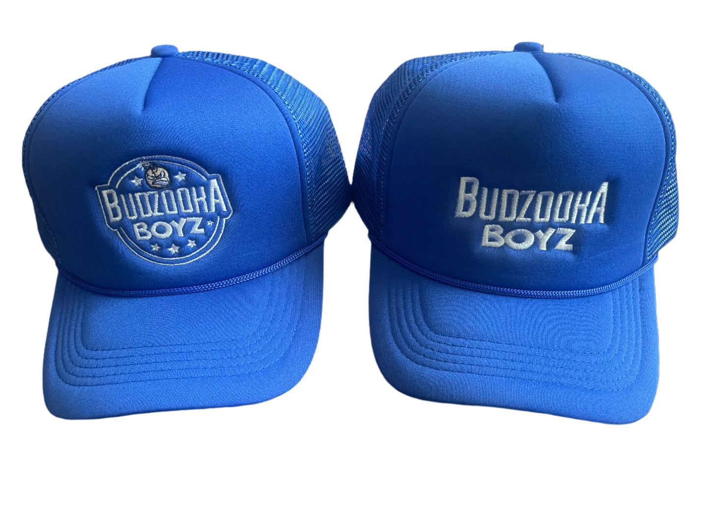 Budzooka Blue/white Trucker Hat